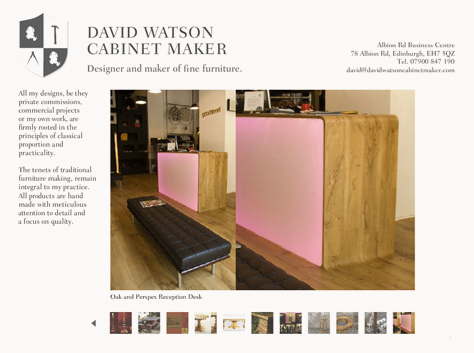 David Watson - Cabinet Maker