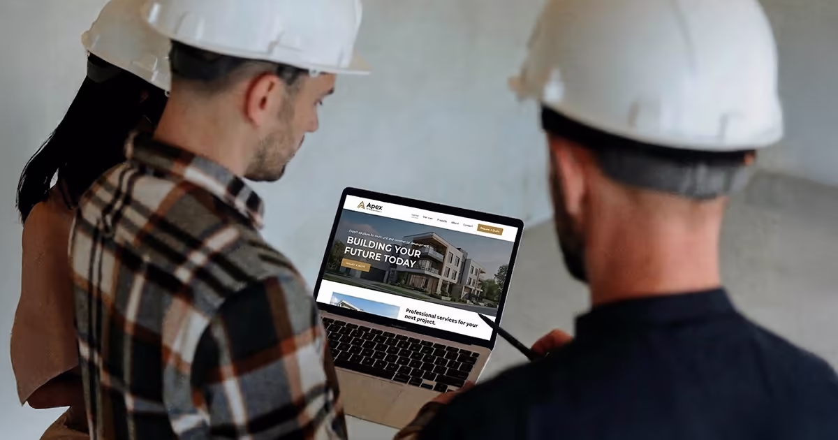 Contractor on a job site in 2026 — do tradespeople and contractors still need a professional website?